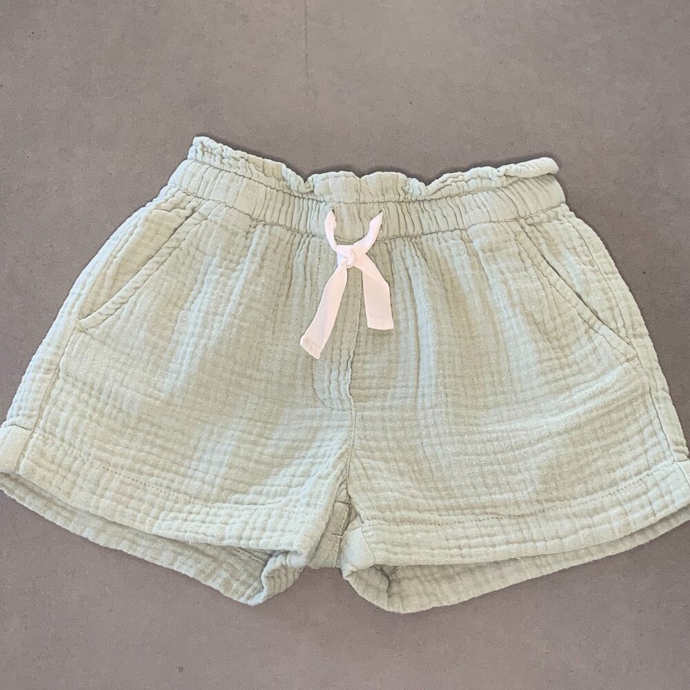 Crewcuts Gauze Shorts | Size 4 | Sage Green | Lightweight Summer